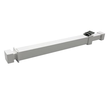 Ideal Security Window Security Bar with ChildProof Lock Extendable White 10616625 Inches