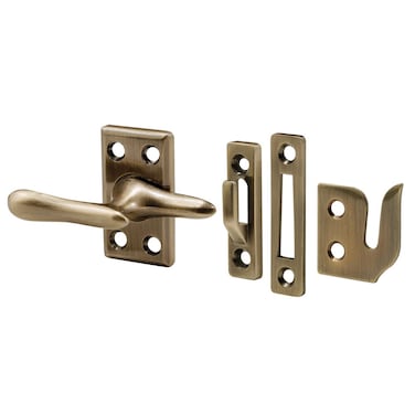 PrimeLine H 3683 178 Inch Diecast and Steel Antique Brass Casement Window Sash Lock Single Pack