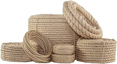 Twisted Sisal Rope 12 inch  SGT KNOTS  All Natural Fibers  MoistureWeather Resistant  Marine Decor Projects Cat Scratching Post TieDowns Wicker Chair IndoorOutdoor 50 feet