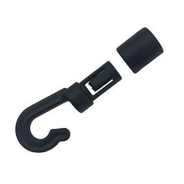 Huouo 10 Pcs Bungee Shock Cord Hook for 14 inch and 316 inch Rope Terminal Ends Tabbed S Open Hooks for Kayaks