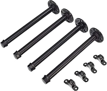 YNut Rustic Decor Industrial Shelf Bracket with Screws 8 in YNut