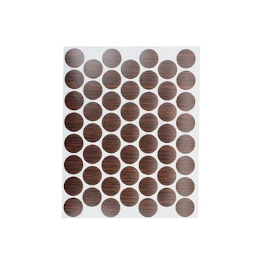 FastCap 53 Pack FCWP916IW 916 Self Adhesive Furniture Cabinet Screw Cap Covers Imperial Walnut