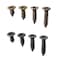 Mini Skater 200PCS M3 Cross Flat Head Tapping Small Wood Screws with Oxide and Wax 4 Size Screws Assortment Kit BlackBronze200pcs