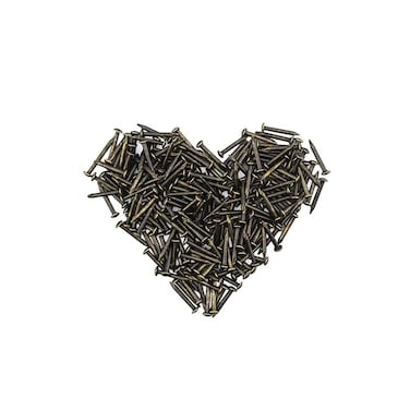 BLUELEC Tiny Wooden Nails for DIY Craft Projects Antique Drawer Repairing Mini Boxes Decorative AccessoriesSet of 200pcs 110mm Bronze