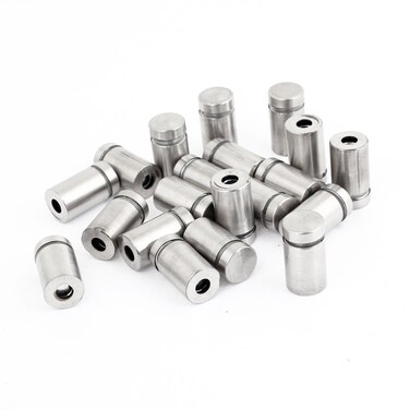 uxcell 20 Pcs 12mm x 22mm Stainless Steel Glass Standoff Hardware