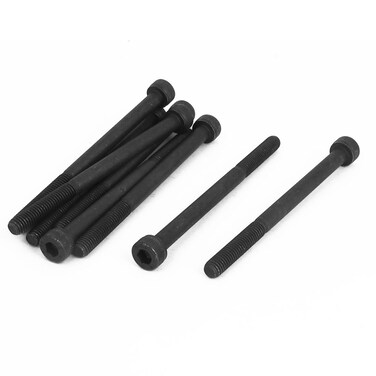 uxcell M5 x 70mm 129 Alloy Steel Hex Socket Head Cap Screws Bolts Black 8pcs