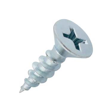 Rok Hardware 100 Pack 6 x 12 Coarse Thread Phillips Flat Head Wood Screws Zinc MDF