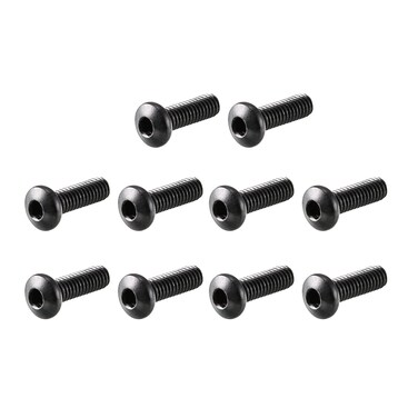 sourcing map uxcell M25x8mm Thread Button Head Hex Socket Cap Screw Bolt 100pcs