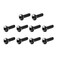 sourcing map uxcell M25x8mm Thread Button Head Hex Socket Cap Screw Bolt 100pcs