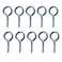 LRRH 4277 Stainless Steel Diameter 8 Screw Eyes Lag Thread 12Inch Eye Inner Dimension158 inch Length 10Pack