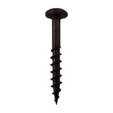 Rok Hardware 100 Pack 8 x 114 Coarse Thread Phillips Pan Head Wood Screws Black MDF