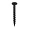 Rok Hardware 100 Pack 8 x 114 Coarse Thread Phillips Pan Head Wood Screws Black MDF