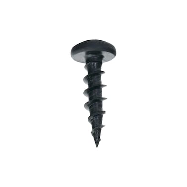 Rok 100 Pack Hardware 10 x 34 Coarse Deep Thread Pan Head Screws Black Phosphate Wood MDF