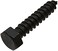Stanley Hardware S827261 CD1863 Lag Screws in Black 6 pack