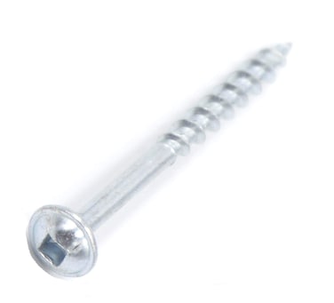 FGen 100pcs Square Groove Head Wash Wood Screw Coarse Tooth with Washer Head 82 inch