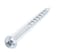 FGen 100pcs Square Groove Head Wash Wood Screw Coarse Tooth with Washer Head 82 inch