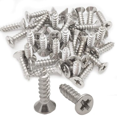 ZLYY M4 Flat Head Phillips SelfTapping Wood Screw M4x16mm
