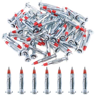 Glarks 60Pcs Heavy Duty 18 inch 354659mm Zinc Plated Steel Molly Bolt Drive Hollow Drive Wall Anchor Screws Kit 18SDx46MM zinc