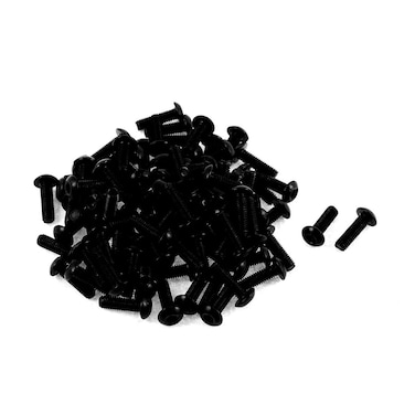 uxcell M3x10mm 109 Alloy Steel Button Head Hex Socket Cap Screw Bolt 100pcs