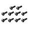 sourcing map uxcell M3 x 10mm Alloy Steel Hex Socket Button Head Screws Black 100 Pcs