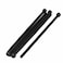 uxcell M4x100mm Fully Thread Hex Socket Head Knurled Cap Screws Bolt Black 5pcs