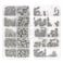 Sutemribor 380Pcs 20 Sizes 440 to 3816 Stainless Steel Internal Hex Drive CupPoint Set Screws Assortment Kit