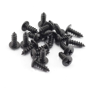 Pro Bamboo Kitchen M4 Self Drilling Black Screw Carbon Steel Hardware Accessories Philips Drive Round Head Self Tapping Wood Screws M4x12mm SDFPBM4X1250
