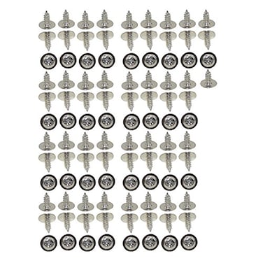 XunLiu 100PCS Phillips Modified Truss Head SelfDrilling Screw NickelPlated with Gasket PWA17X5 M175mm