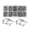 NUZAMAS 800pcs M2 Head Cross Flat Head Carbon Steel Self Tapping Screw Assortment Kit M24mm 5mm 6mm 8mm 10mm 12mm 16mm 20mm with Storage Box