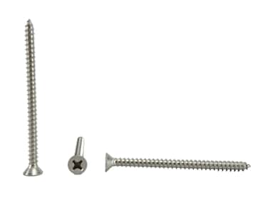 6 X Stainless Phillips Flat Head Sheetmetal Screw 38 to 2 in Listing 100 Sheet Metal Screws 82 Degrees 6 x 2 S35D06200