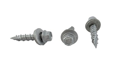 Chenango Supply  N10 x 1inches Hex Washer Head Metal Roof Screw Self Startingself Tapping Metal to Wood Sheet Metal Roofing siding Screws with EPDM Washer Seal 100 PCS N10 x 1