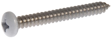 The Hillman Group 44444 8 x 112Inch White Pan Head Phillips Sheet Metal Screw Stainless Steel 15Pack