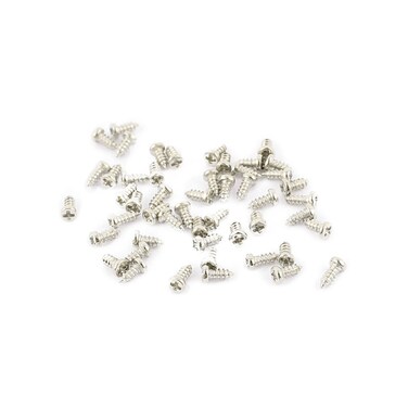 uxcell 50 Pcs M12 x 3mm Stainless Steel Phillips Round Head Self Tapping Screws Bolts