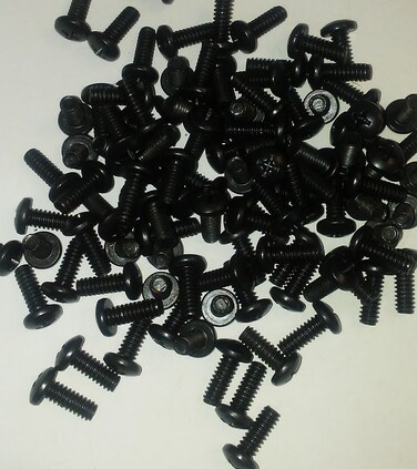 Primeonly27 1024 x 12 Machine Screws Philips PAN Head Black Oxide