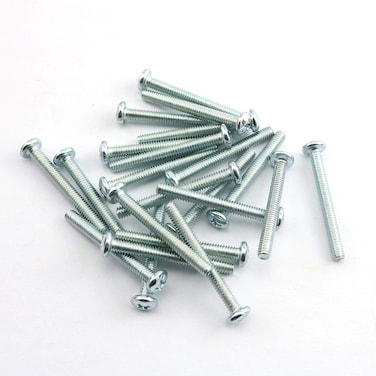 Pro Bamboo Kitchen Machine Screws Zinc Plated Carbon Steel Mounting Hardware Fitting Fastening Accessories Cross Slotted Round Phillips Head Screw Bolt 832 x 112 ZC832x11224