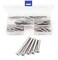 binifiMux 50pcs Flat Head Phillips M6 Machine Screws Assortment Kit 304 Stainless Steel M6x30mm 35mm 40mm 45mm 50mm
