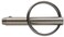 Hillman The Group 4253 Cotterless Hitch Pins 14 Ring Diameter x 134 Length Silver 4 Pieces