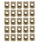 YXQ M6 Barrel Nuts Cross Dowels Slotted Nuts for Furniture Beds Crib Chairs25Piece