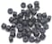 binifiMux 50Pcs M305mm Black Zinc Plated Nylon Lock Nuts Inserted Hex Self Clinching Nuts