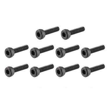 sourcing map uxcell M2x8mm Alloy Steel Hex Bolt Socket Head Cap Machine Screws Black 50pcs