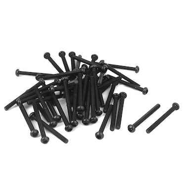 uxcell M25x25mm 109 Alloy Steel Button Head Hex Socket Cap Screw Bolt 50pcs