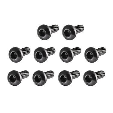 sourcing map uxcell M2x6mm Thread Button Head Hex Socket Cap Screw Bolt 100pcs