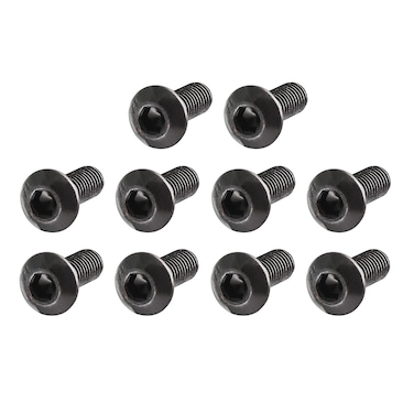 sourcing map uxcell M3x8mm Thread Button Head Hex Socket Cap Screw Bolt 100pcs