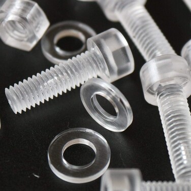 50 x Polycarbonate socket head hex head plastic machine screws M6 x 20mm Plastic Bolts Nuts  Washers 1564 x 2532