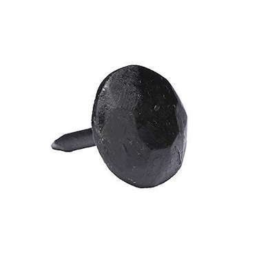 A29 Pack of 50 Round Iron Clavos Decorative Nails 1X1 Natural Black Finish
