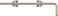 The Hillman Group 853367 12 x 12Inch Stainless Steel NonAdjustable Throw Cane Bolt