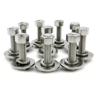 Fullerkreg 10 Sets 51618x34 Stainless Steel Hex Head Screws Bolts Nuts Flat  Lock Washers 188 304 SS Fully Threaded by Bolt
