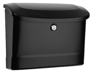 Architectural Mailboxes 2572B10 Princeton Locking Wall Mount Mailbox Medium Black