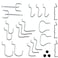 National Hardware N112060 N112060 V2394 Lock Peg Hook Assortment in Zinc plated Pack of 32