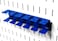 Wall Control Pegboard Slotted Tool Holder Bracket Slotted Metal Pegboard Accessory for Wall Control Pegboard and Slotted Tool Board  Blue